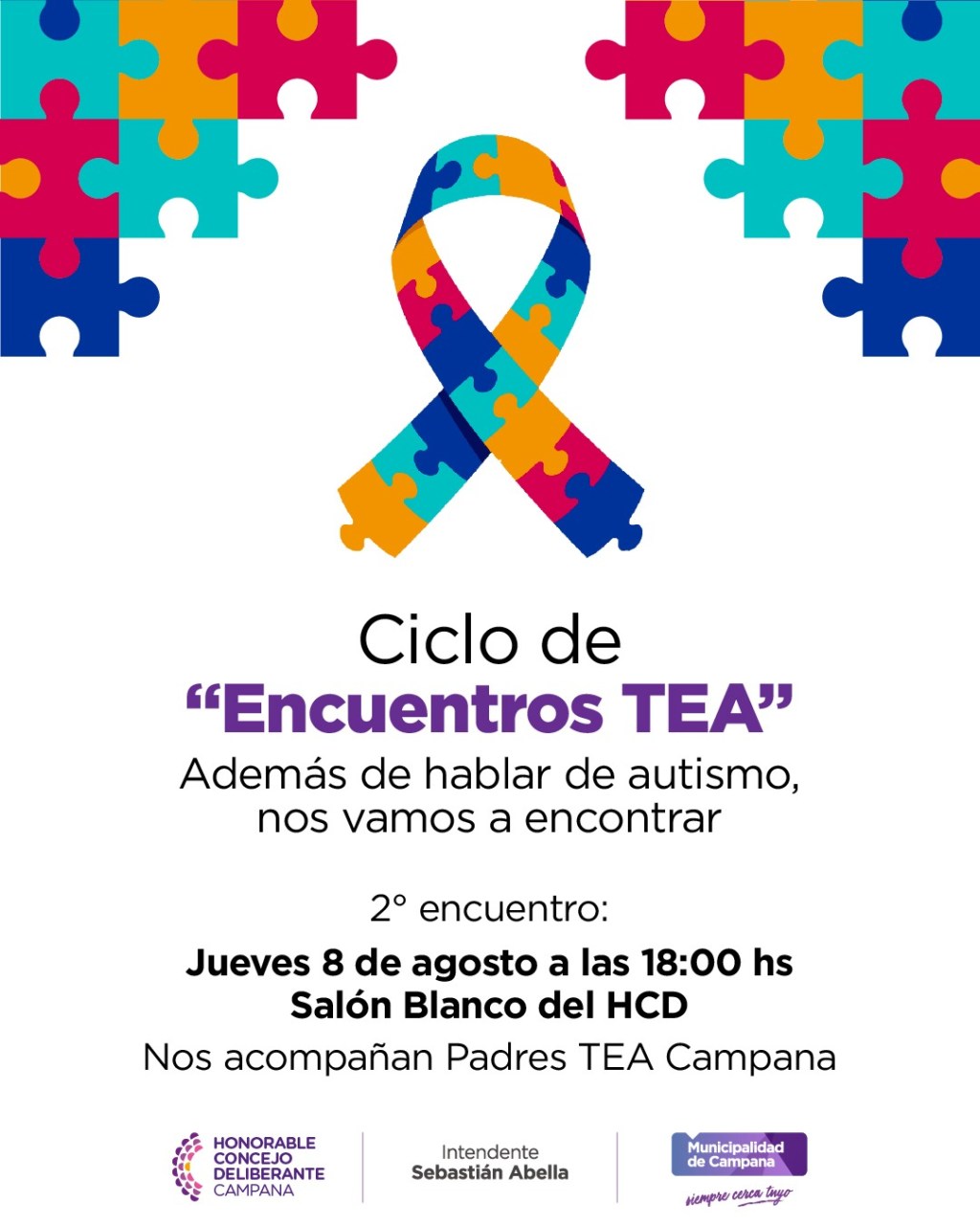 El ciclo de encuentros para hablar de Autismo continuará este jueves en el HCD
