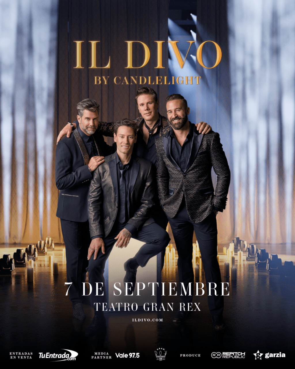 IL DIVO Regresa a Buenos Aires con “By Candlelight”