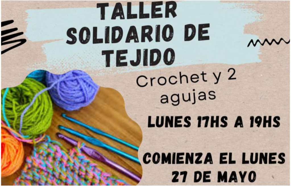 Aprender a tejer para donar, una iniciativa para abrigar a la comunidad