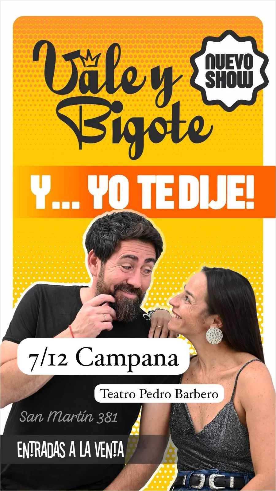 LLEGA AL TEATRO BARBERO : "Vale y Bigote"