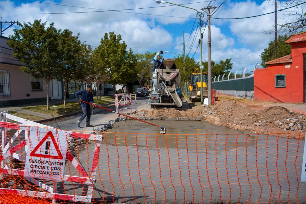 El Plan de Bacheo Urbano de Hormigón sigue por la avenida Ameghino