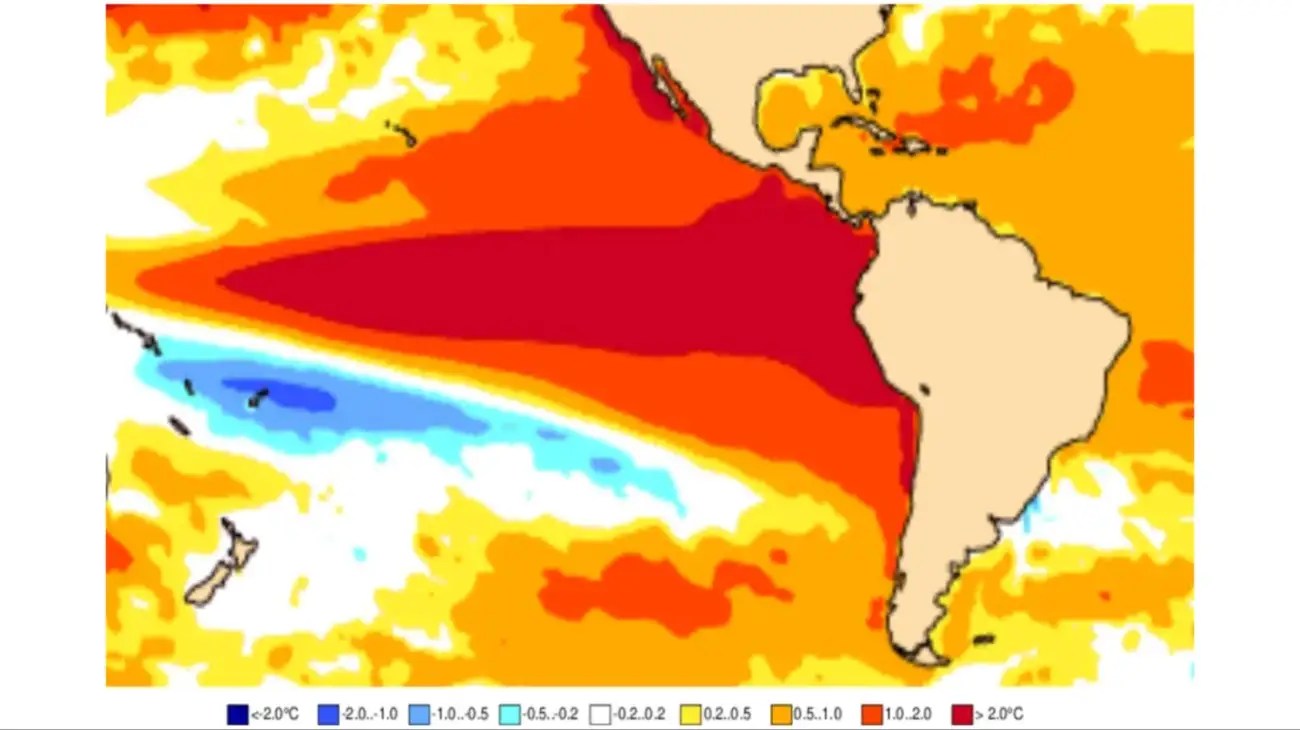 “El Niño” podría ser histórico y dejar hasta un 90% más de lluvias de lo habitual