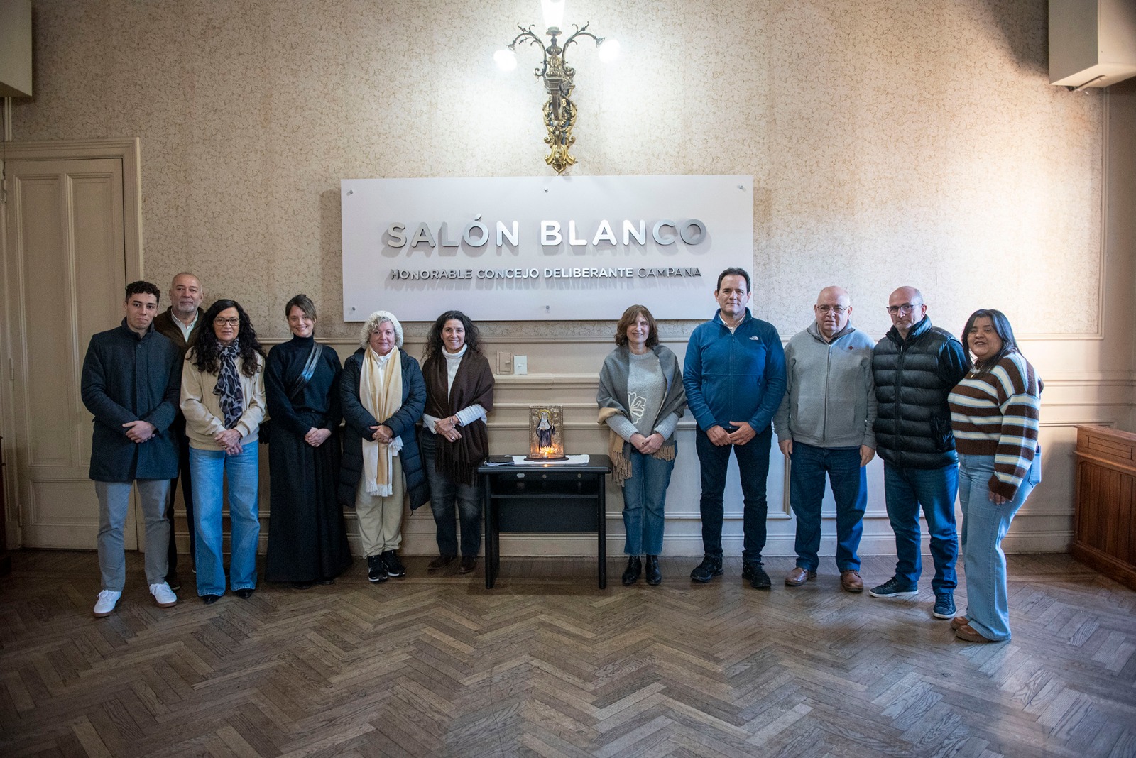 El Concejo Deliberante recibió la visita de la Virgen Santa Florentina