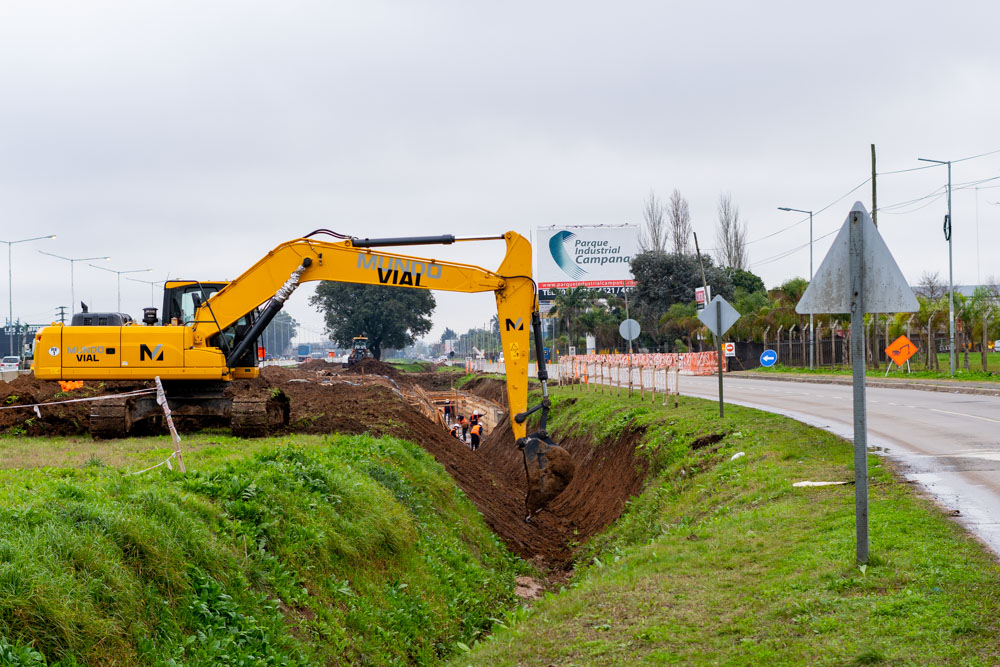Abella, sobre el acceso directo al Parque Industrial: “Sin esta obra, la empresa FOTON no habría elegido Campana”