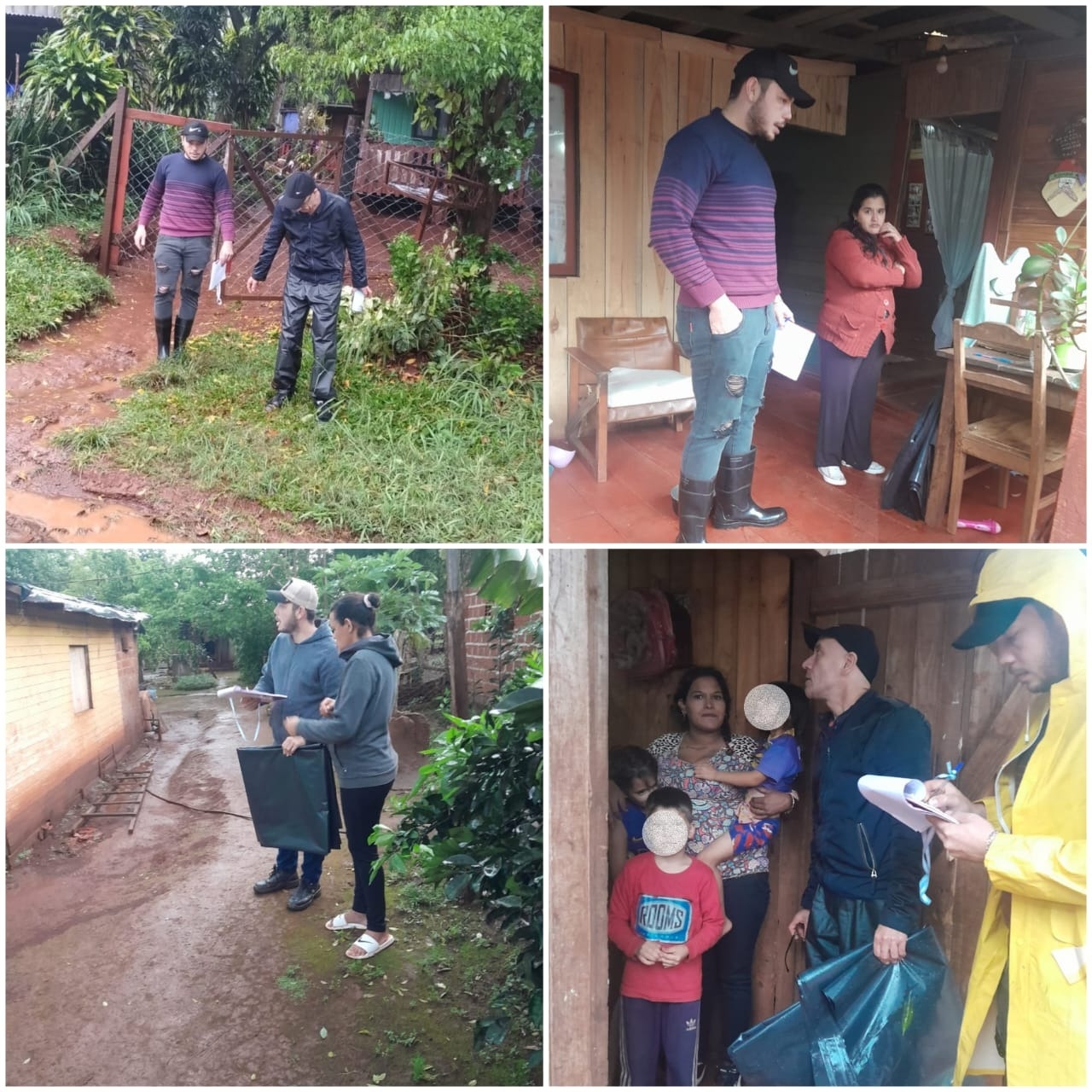 Eldorado: se asistió a más de 20 familias afectadas por las lluvias