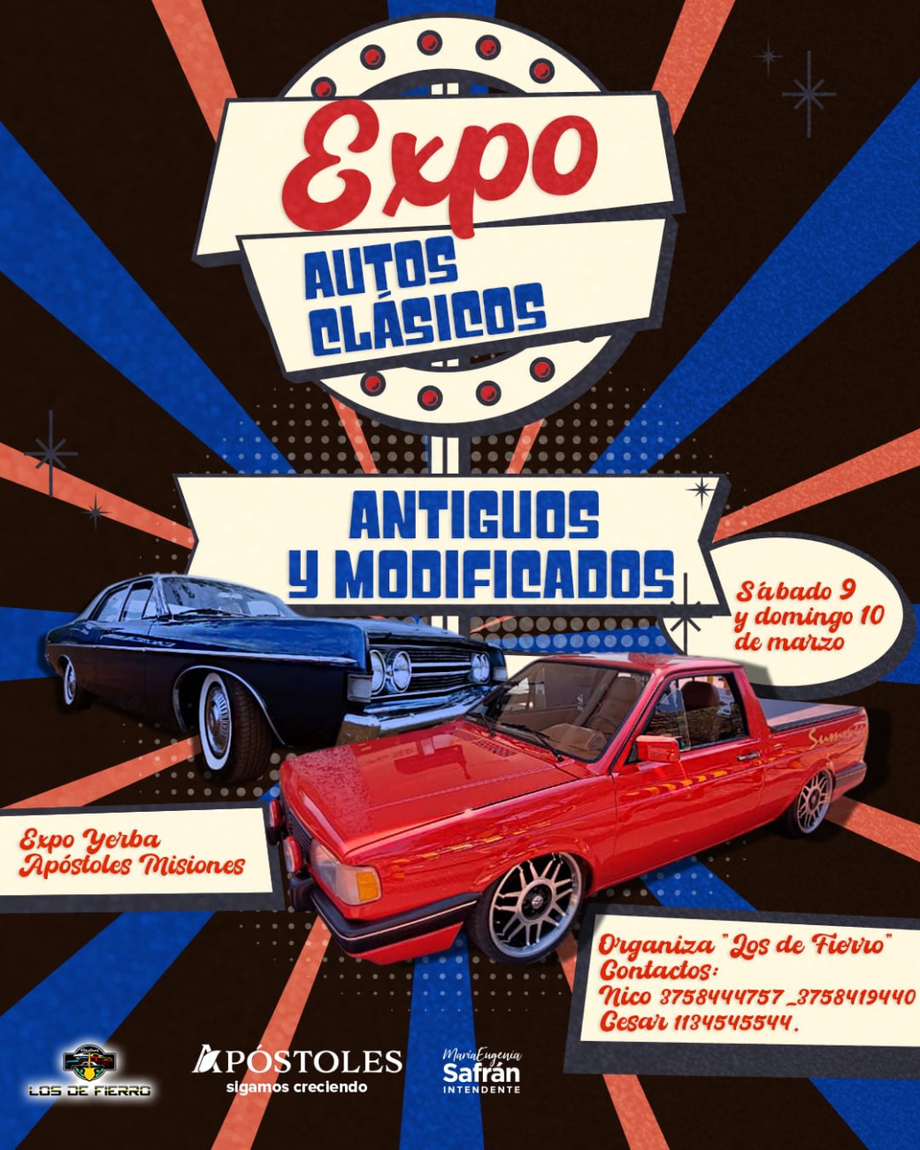 APÓSTOLES: LANZARON OFICIALMENTE LA EXPO DE AUTOS CLÁSICOS, ANTIGUOS Y MODIFICADOS