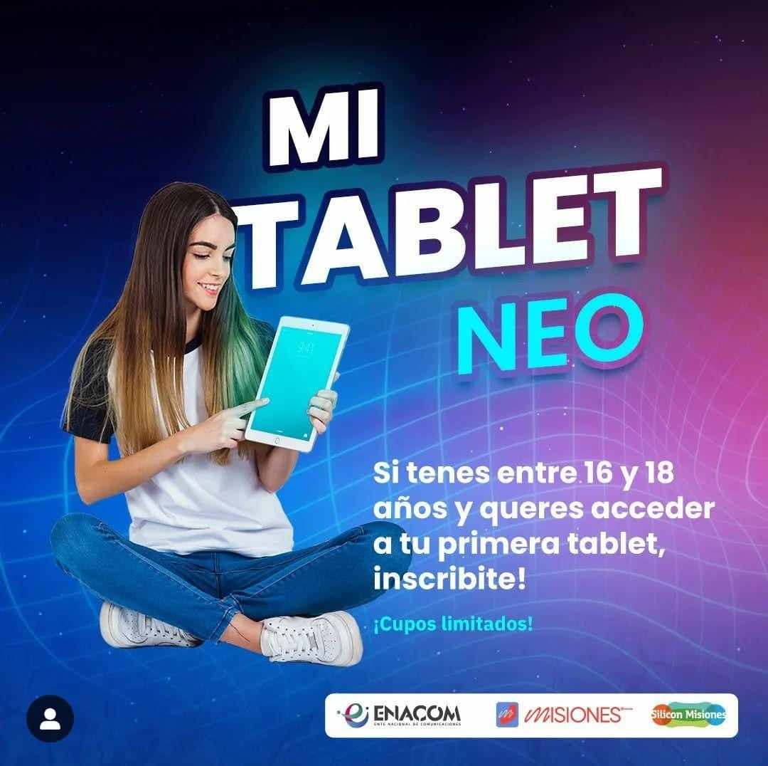 Mi Tablet Neo: Una posibilidad para que los jóvenes accedan a su Tablet