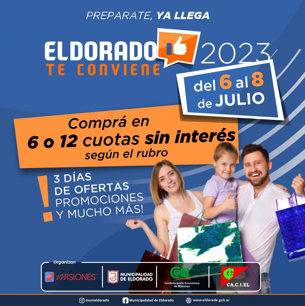 Ya llega la tercera edición de “Eldorado te conviene”