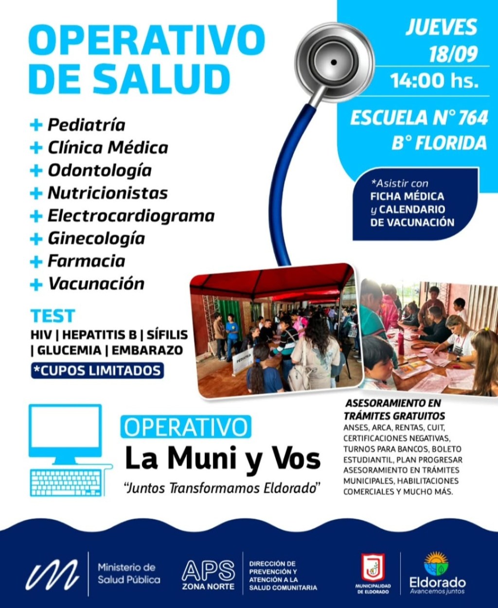 SALUD Y TRÁMITES EN EL BARRIO FLORIDA: LA MUNICIPALIDAD ACERCA SERVICIOS