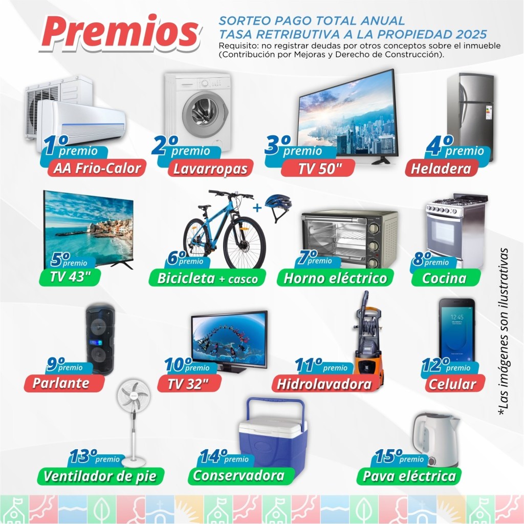 Eldorado: Sorteo pago total de la Tasa Retributiva a la Propiedad 2025