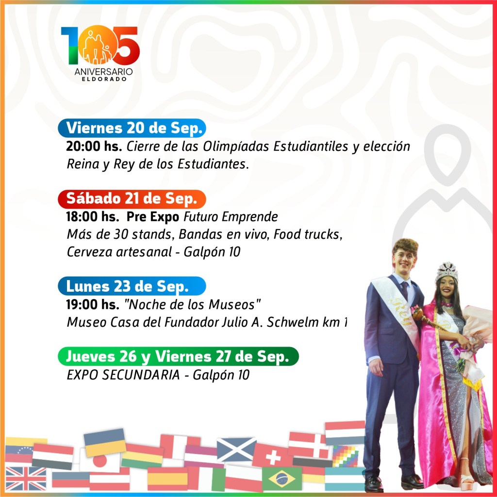 Eldorado: actividades por el mes aniversario.