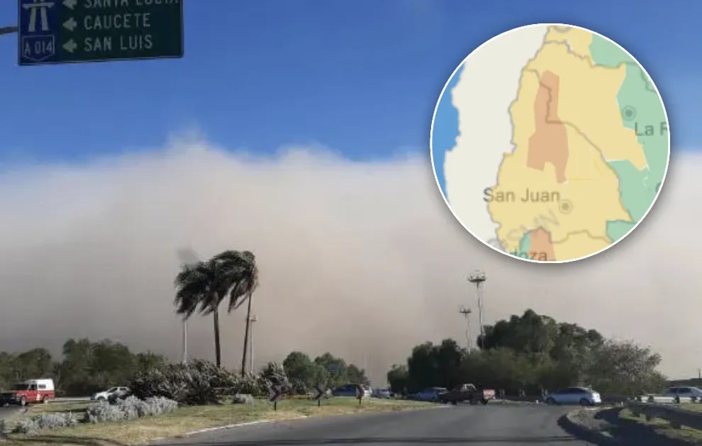 Rige alerta NARANJA por viento Zonda: después llega el SUR