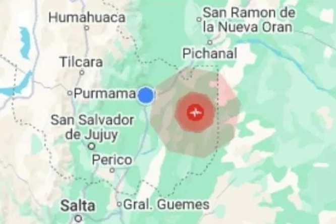 Un fuerte sismo de magnitud 4.8 con epicentro en Jujuy también se sintió en parte de Salta