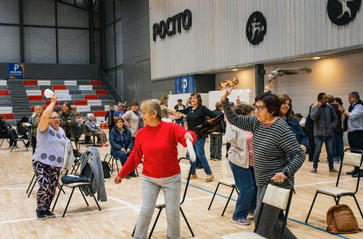 *Un centenar de Personas Mayores concurrieron al Circuito Saludable organizado por Pocito*