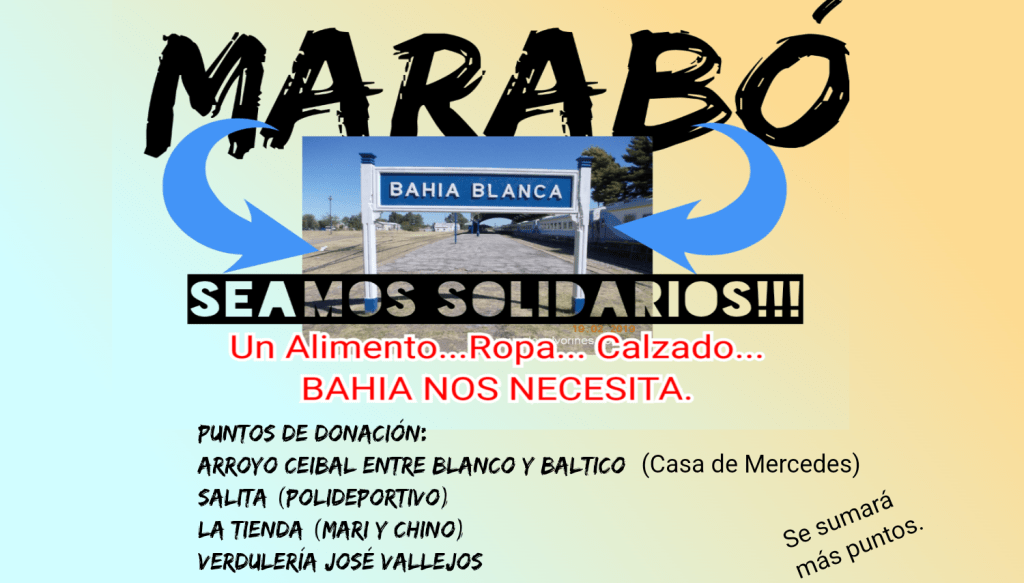 MARABÓ POR BAHÍA BLANCA