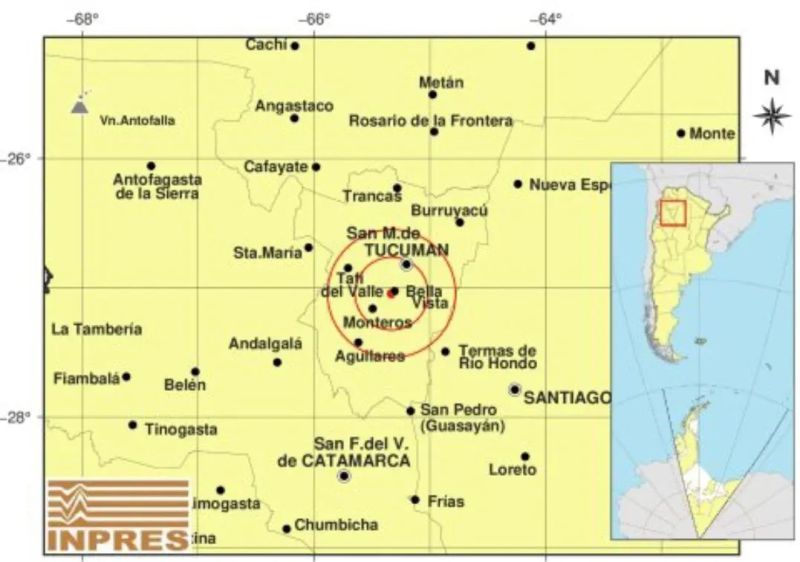 Dos sísmos sacudieron a Tucumán