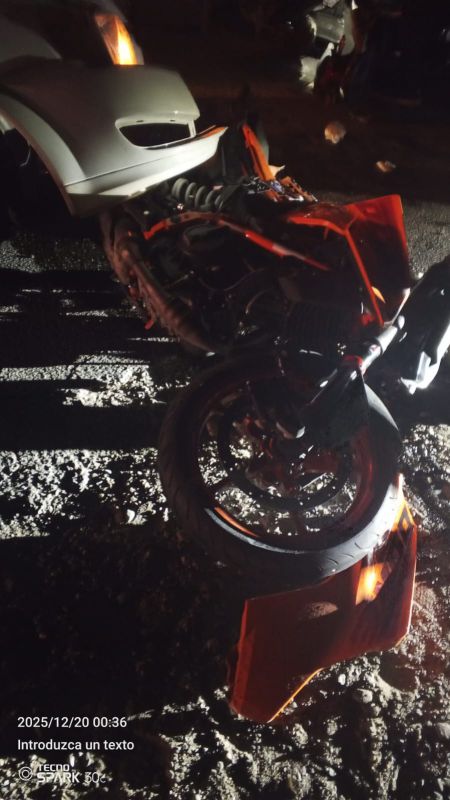 Imprudencia de dos motociclista en la Ruta 9