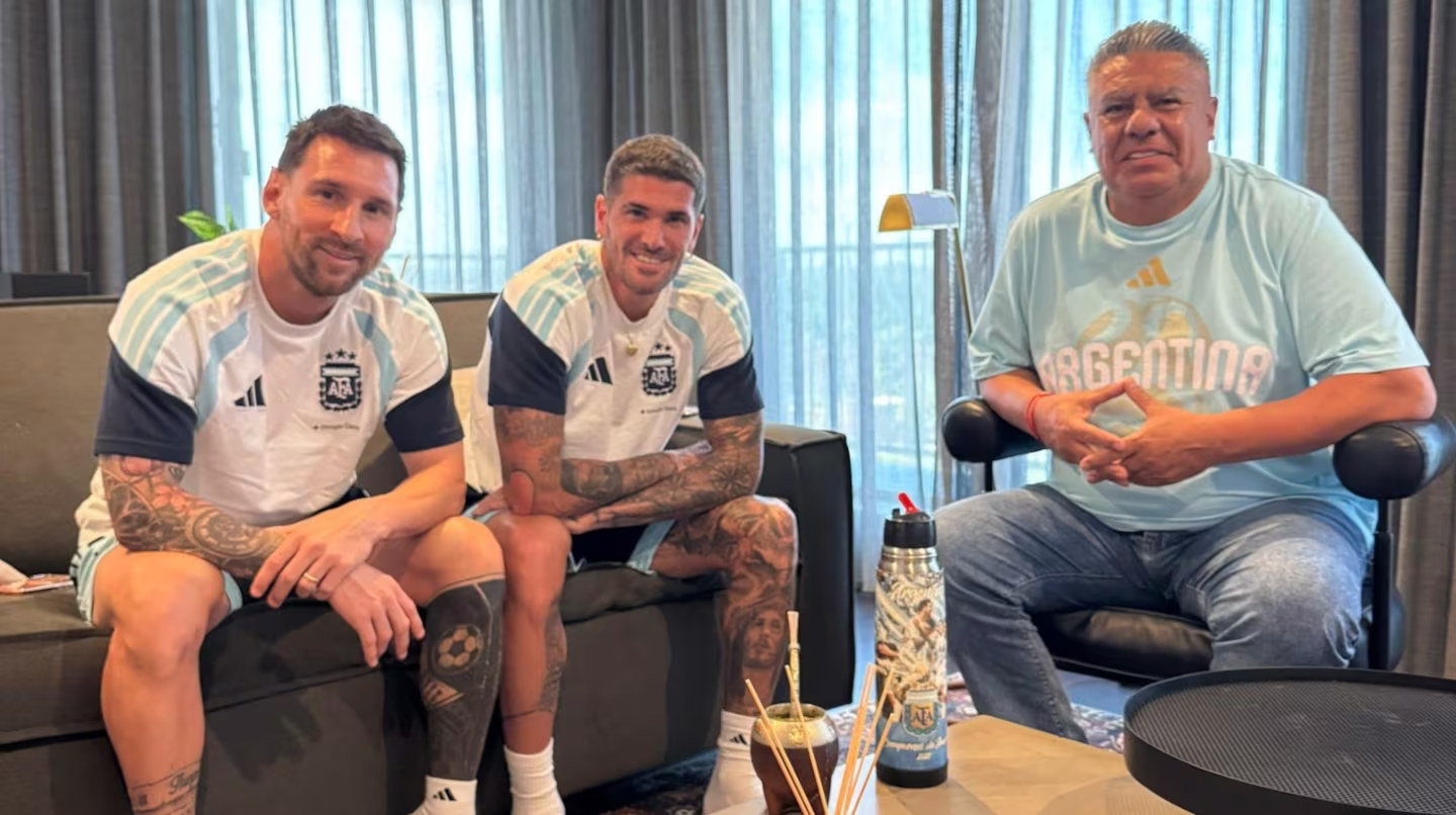 La ultima foto cabala de Chiqi Tapia antes del partido