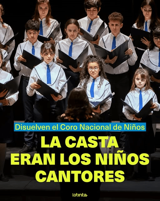 El gobierno de los hermanos Milei disolvió el Coro Nacional de Niños (CNN), organismo creado hace 60 años para la formación artística de jóvenes cantantes.
